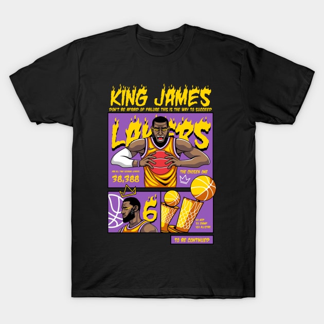 lebron king james T-Shirt by imkram2x